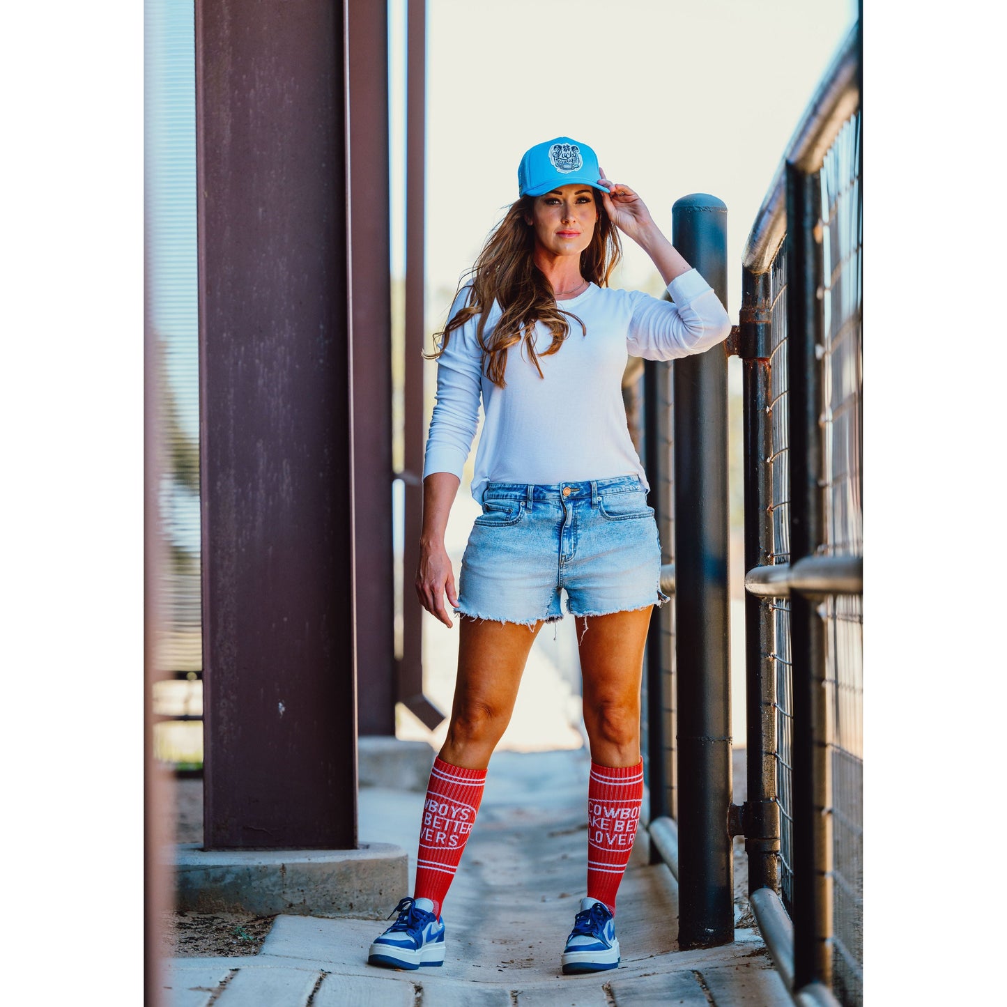 Cactus Alley-Cowboys Lover Red Performance Boot Socks