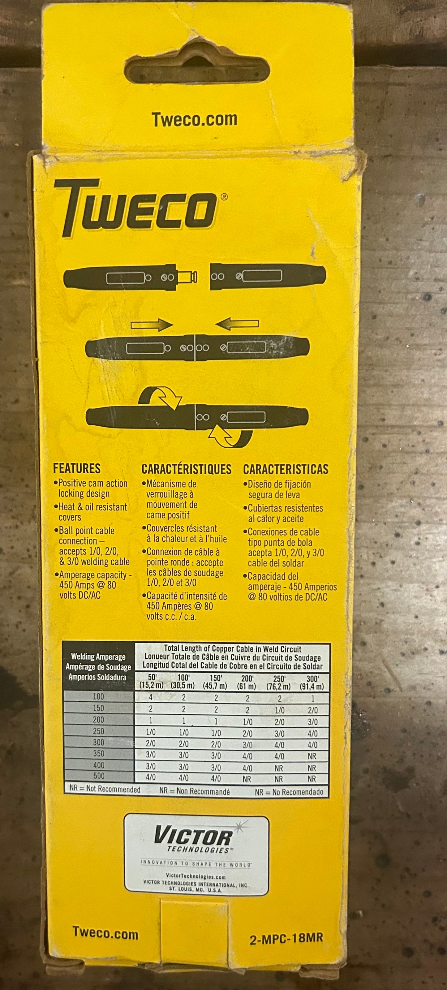 Tweco MPC Zinc Plated Cable Connector - Female- Model 2-MPC-2-MC