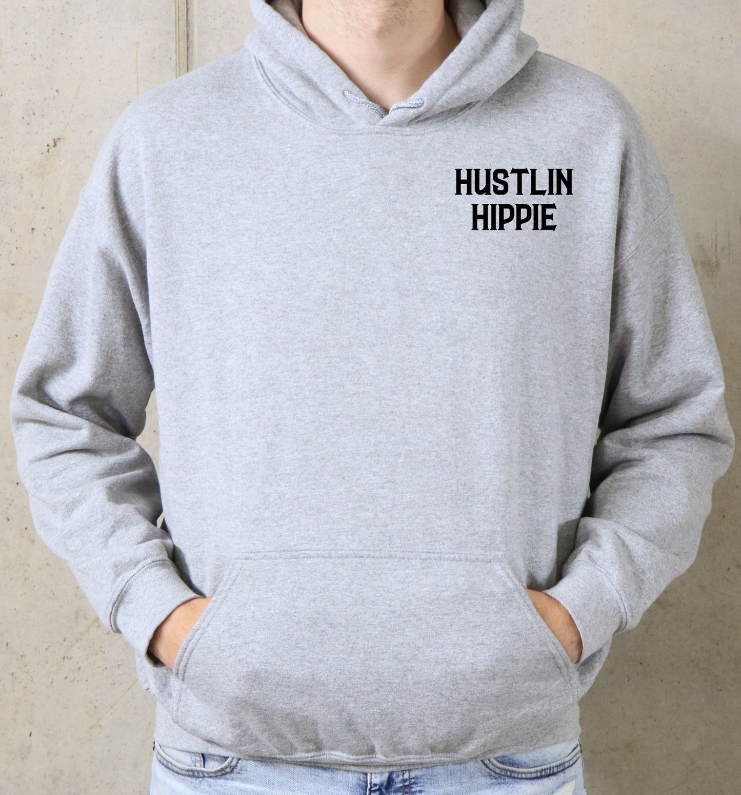 BE ABOUT IT- Hooded Sweatshirt- BLACK & GREY