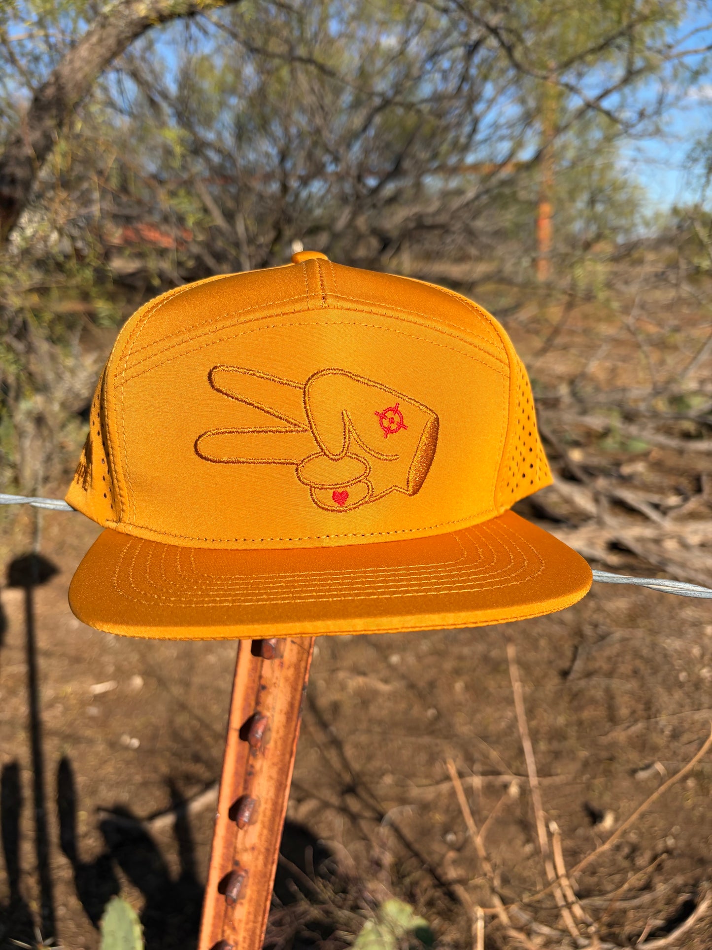 PL Series Hydro Snapback- GOLDEN BURNT ORANGE- LOGO w/ BOLD style