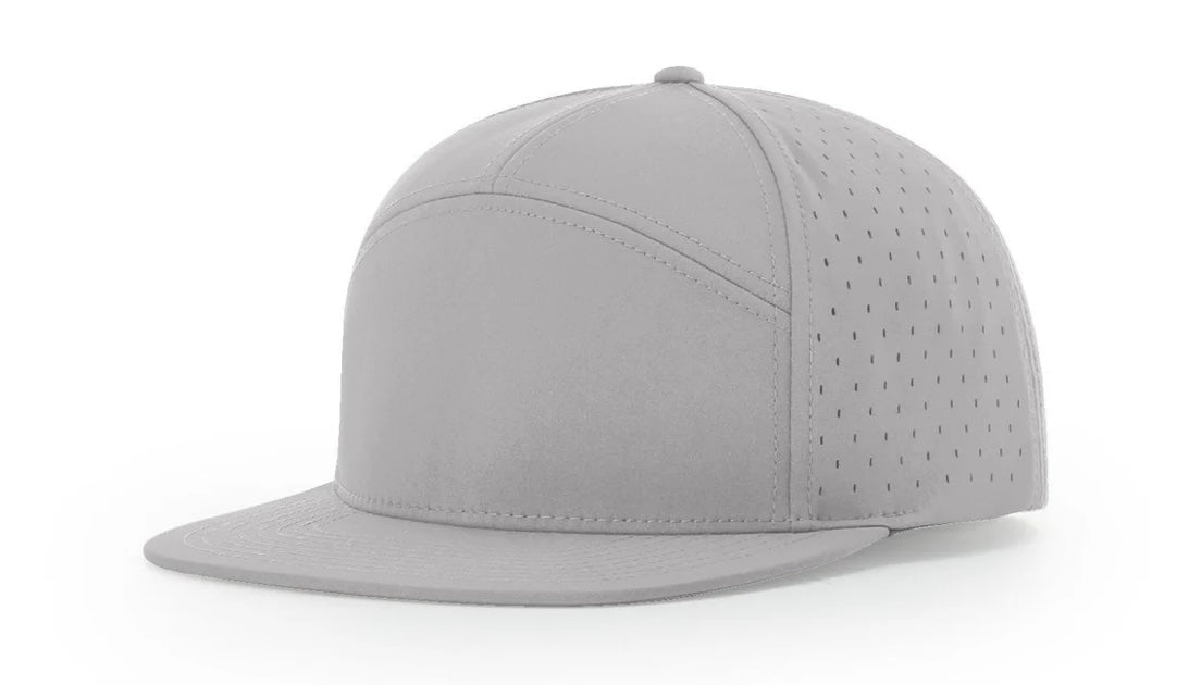 Richardson 169- SOLID GRAY- BLUE LOGO w/ OG style