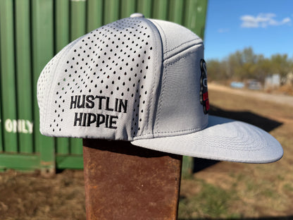 PL Series Hydro Snapback- LIGHT GRAY- RUBBER LOGO w/LOVE BIG GRIND HARD