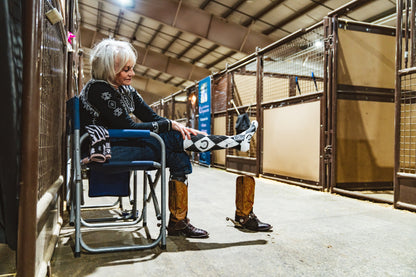Lucky Argyle Blk/White Performance Boot Socks