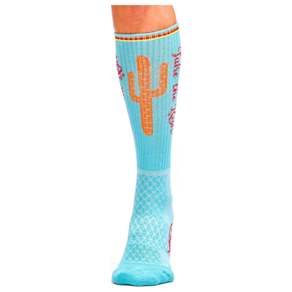 Take the Risk Turquoise Performance Boot Socks
