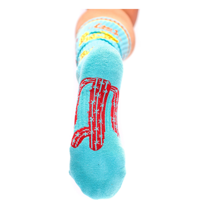 Take the Risk Turquoise Performance Boot Socks
