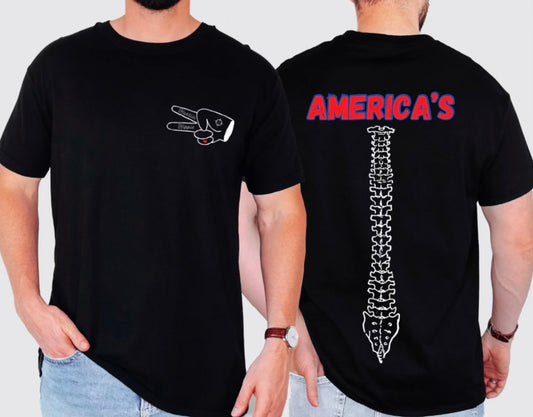 America's Backbone BLACK T-Shirt