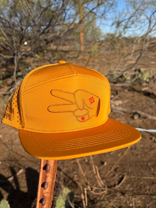 PL Series Hydro Snapback- GOLDEN BURNT ORANGE- LOGO w/ BOLD style
